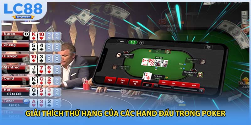 Giải thích thứ hạng của các hand đấu trong poker